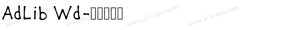 AdLib Wd字体转换
